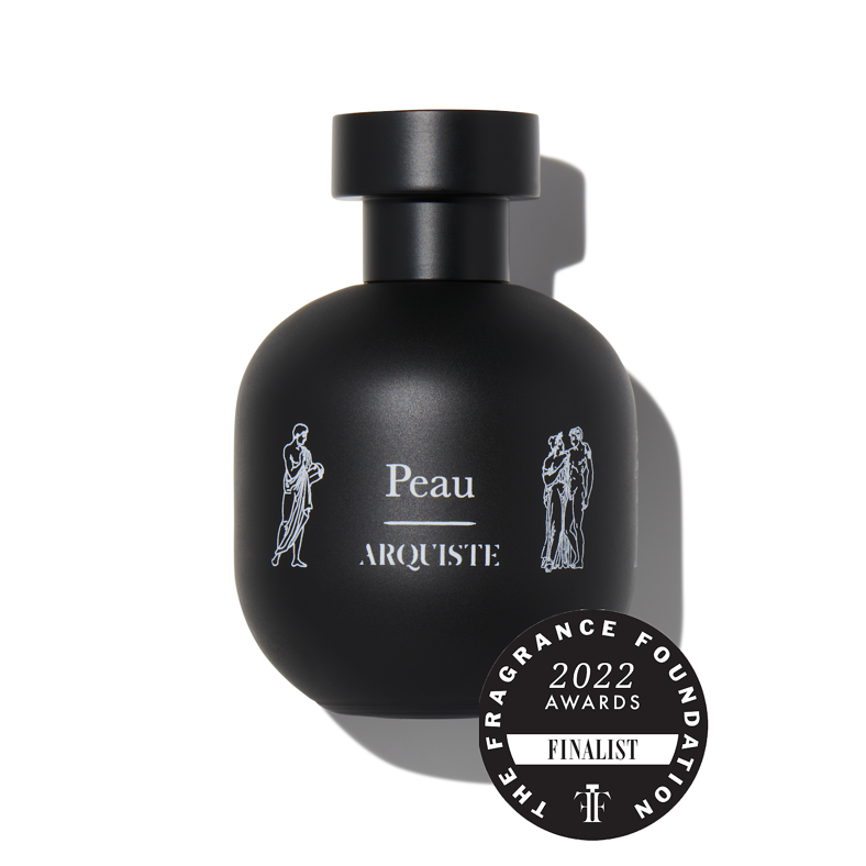 Bottle of perfume called Peau by Arquiste.
