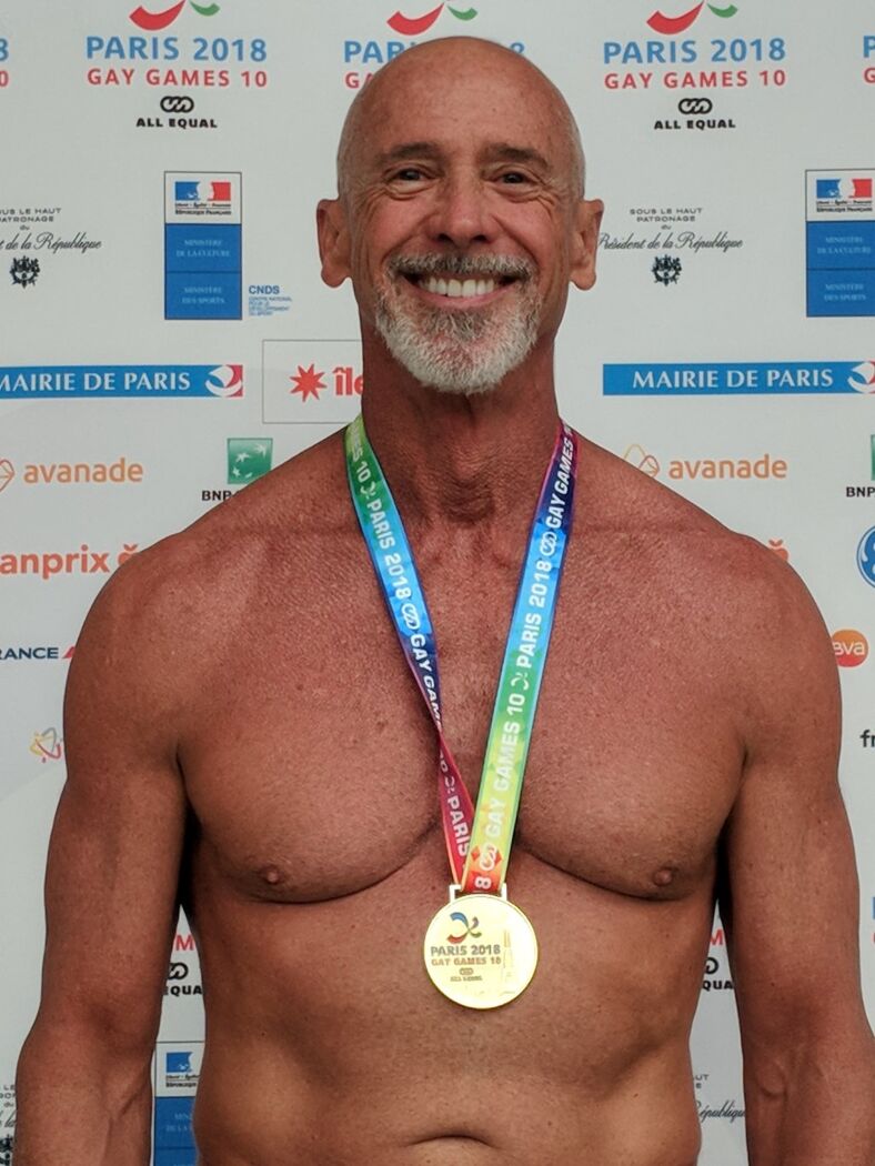 Gold medalist at The Gay Games in Paris 2018