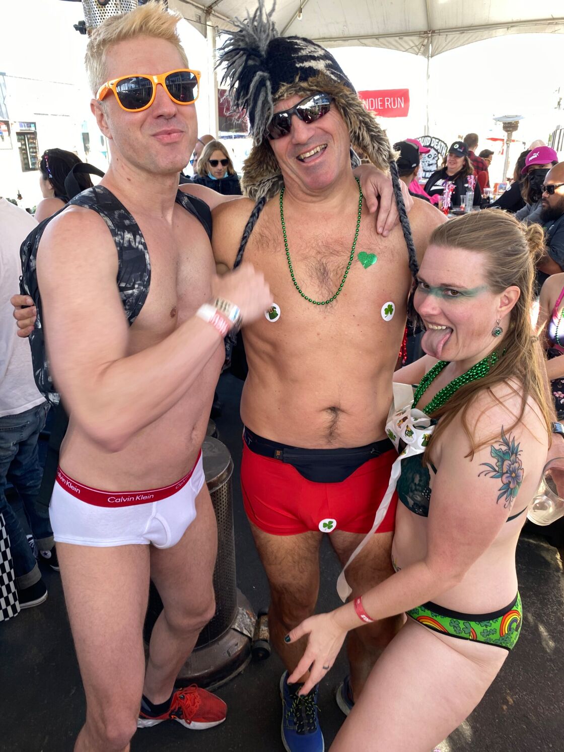 Both sides of the traditional "boxers or briefs" question were on display at the Cupid's Undie Run.