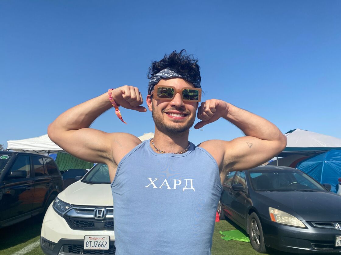 Sam's boyfriend Bryan serving some 