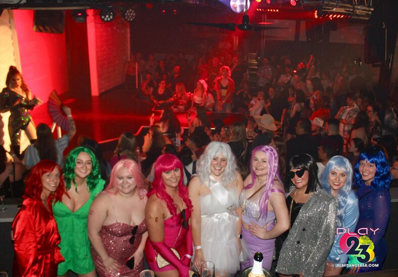 If you're going to throw a bridal shower at a gay club, you might as well go all the way.