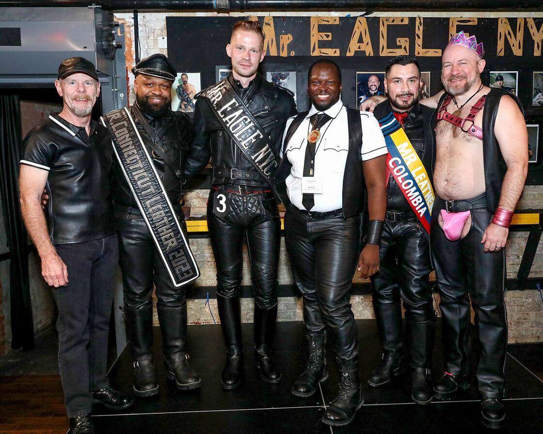 The Mr. Leather Contest is replicated by leather communities worldwide, and some of those winners came to show support, too. 