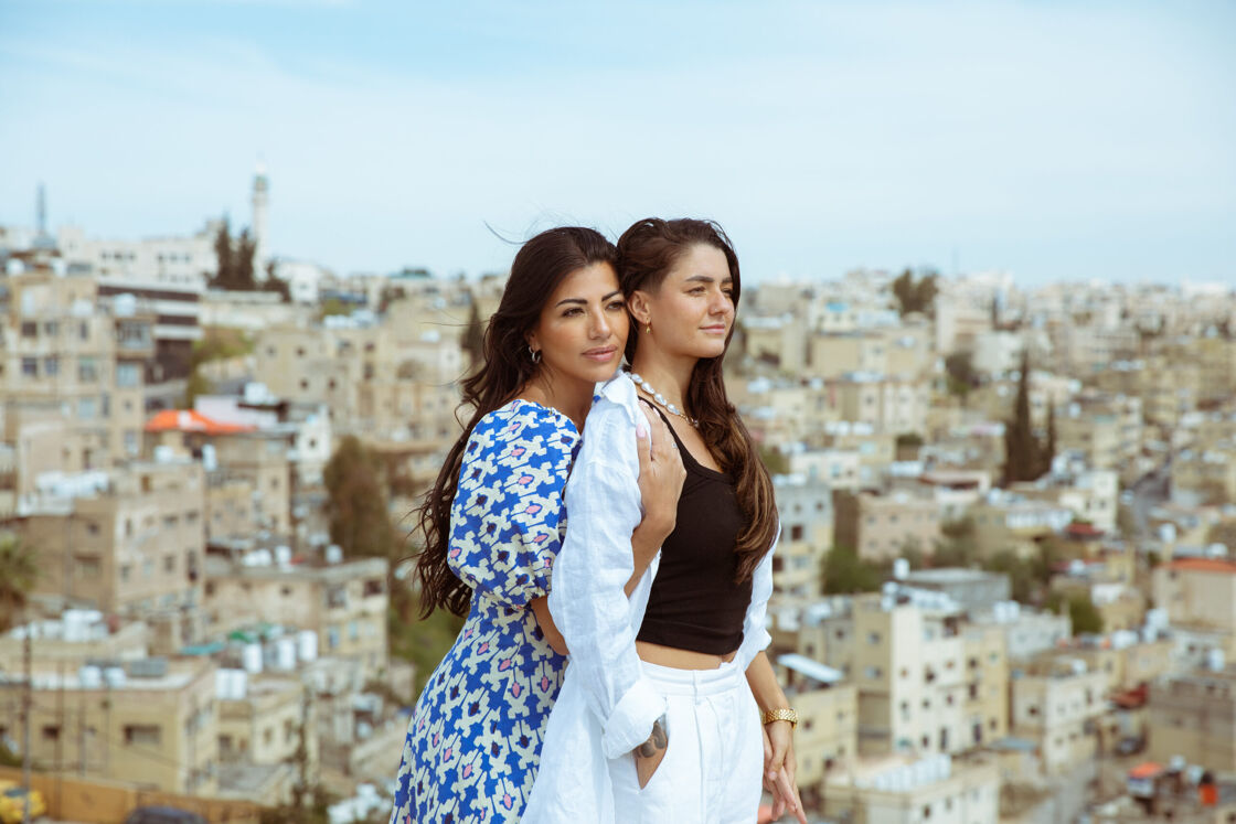 Kirstie Pike and Christine Diaz in Jordan.
