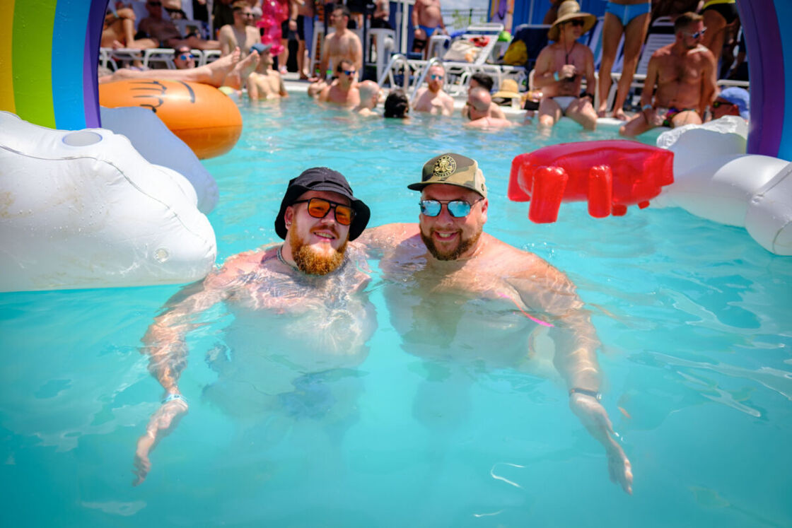 Otter Pop Pool Party attendees at Provincetown Bear Week