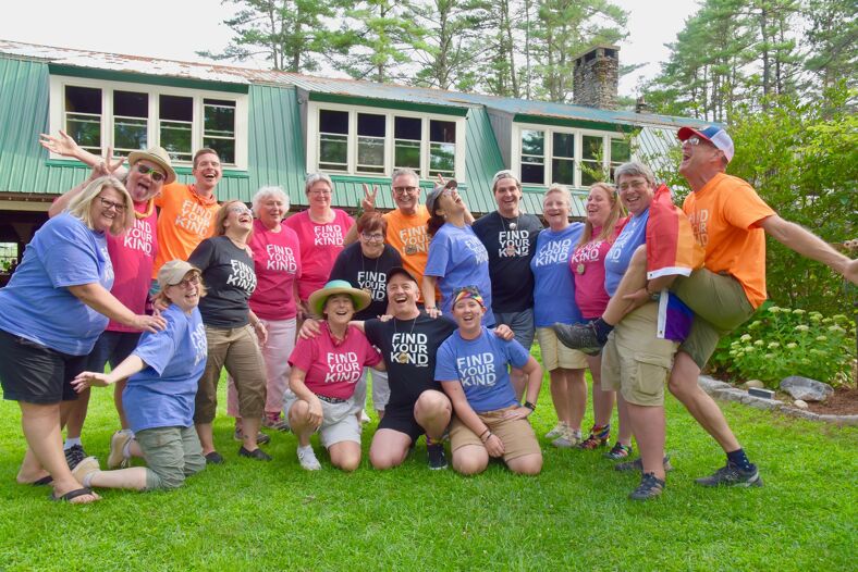 A group of people at Camp Camp.