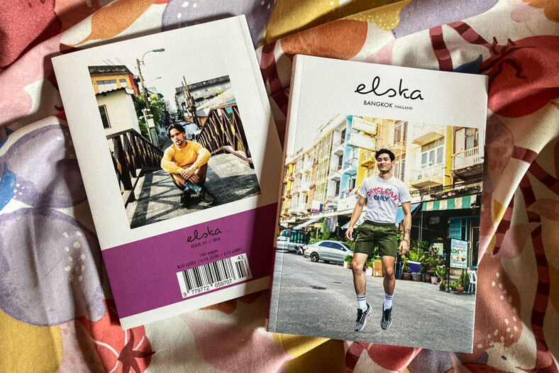 Elska Magazine Bangkok front and back covers.