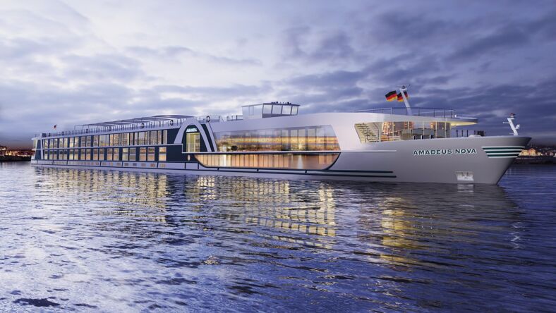 A rendering of the new Amadeus Nova riverboat. 