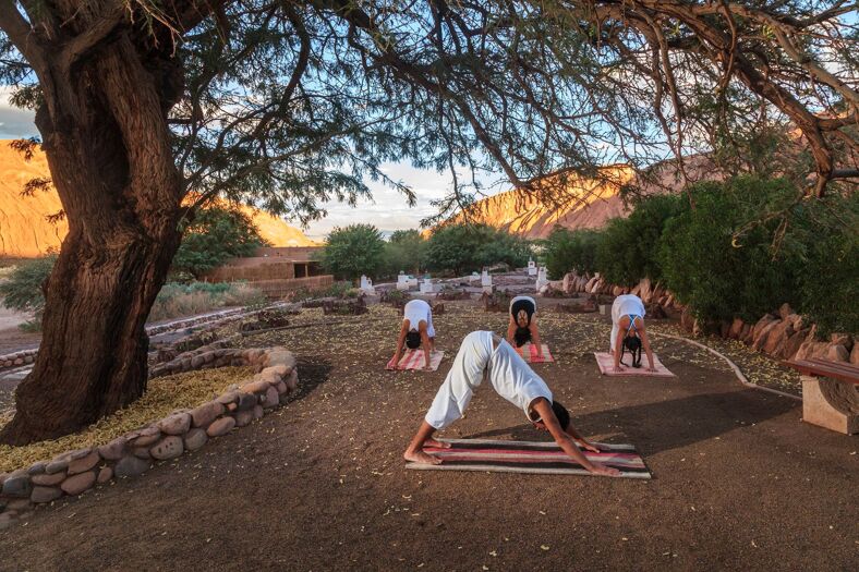 Yoga at Alto Atacama Desert Lodge and Spa.