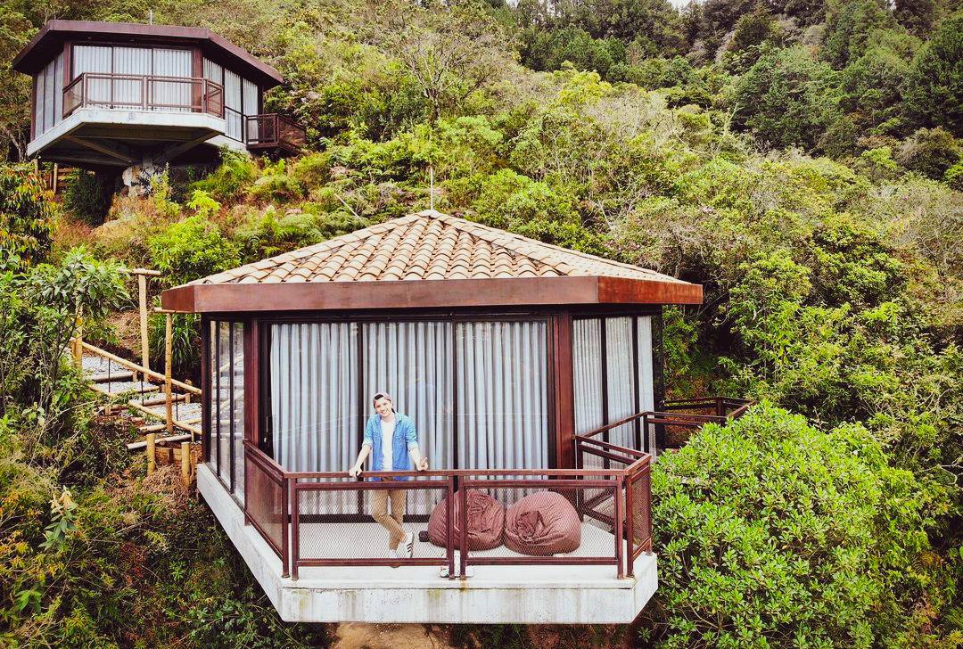 A view from above at Cannua Lodge, one of South America's luxury resorts.