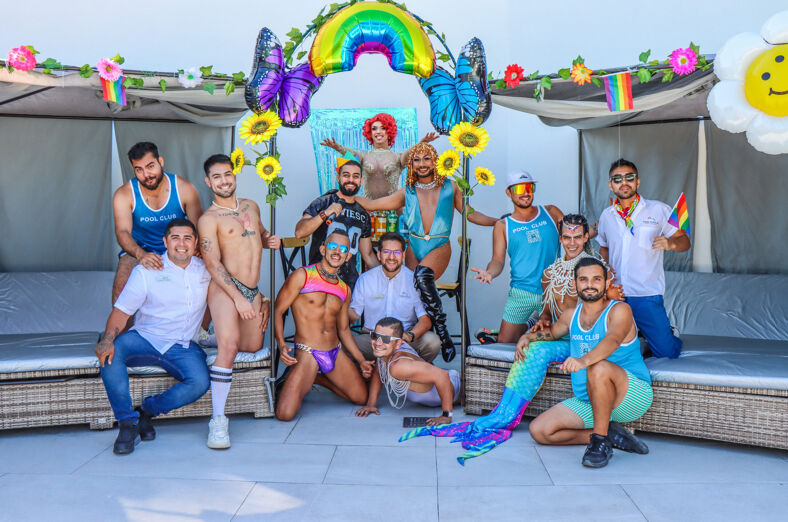 A poolside party at Casa Cupula, Puerto Vallarta