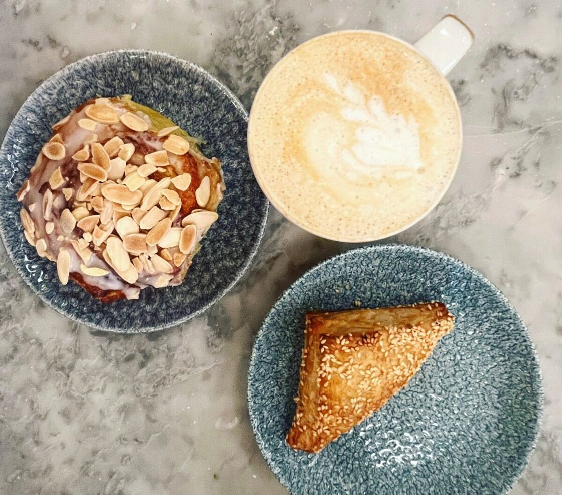 Pastries and coffee from K'Far