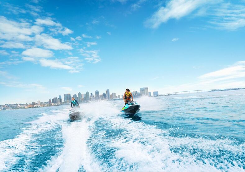 Jet-skiing in San Diego