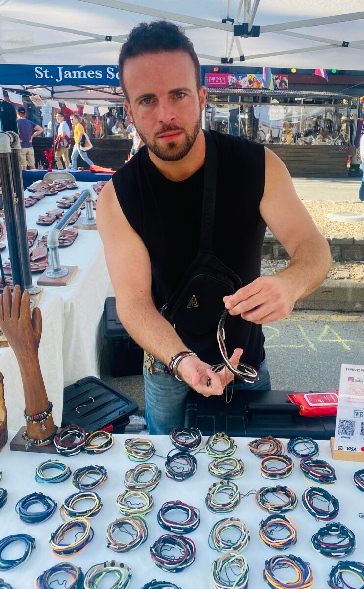 Local merchant Bar catering to SF's kink community with his Mandalevy Designs leather accessories.
