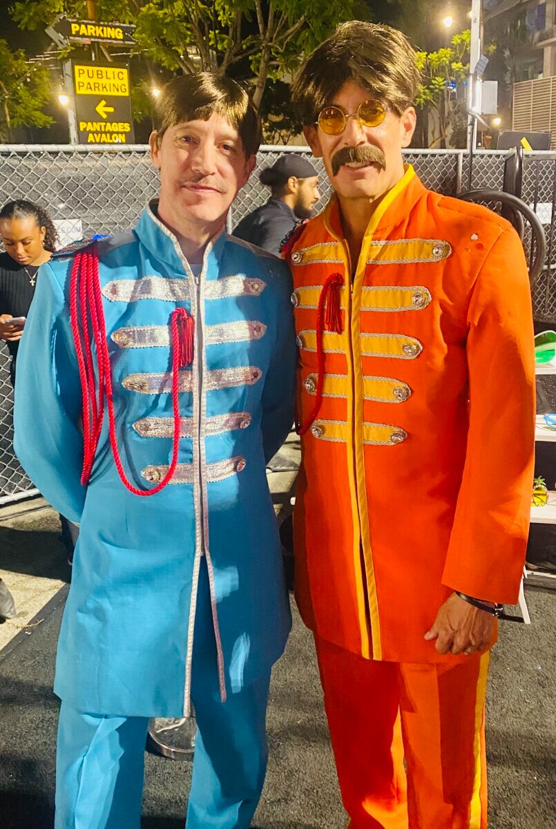 Fred and Jason Arens evoking Yellow Submarine vibes.