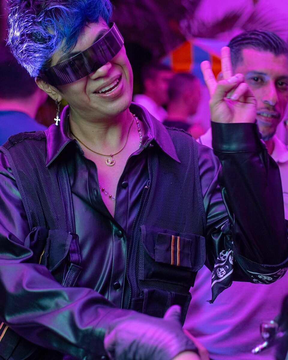 Queer woman at a nightclub in Cali, Columbia