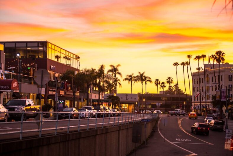 Sunsets and shopping make for the perfect combination in La Jolla. 