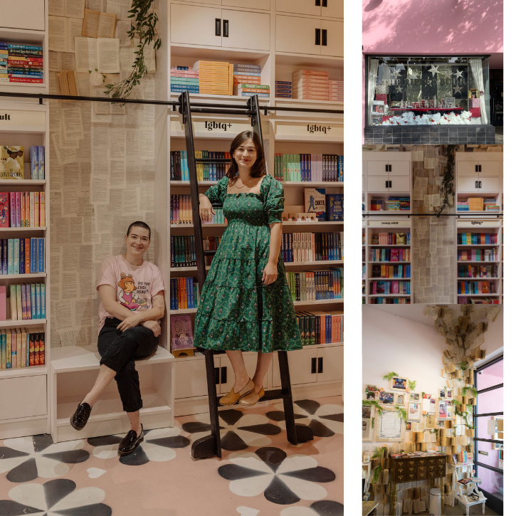 LGBTQ+ Bookstores: The Ripped Bodice's owners in their LA shop