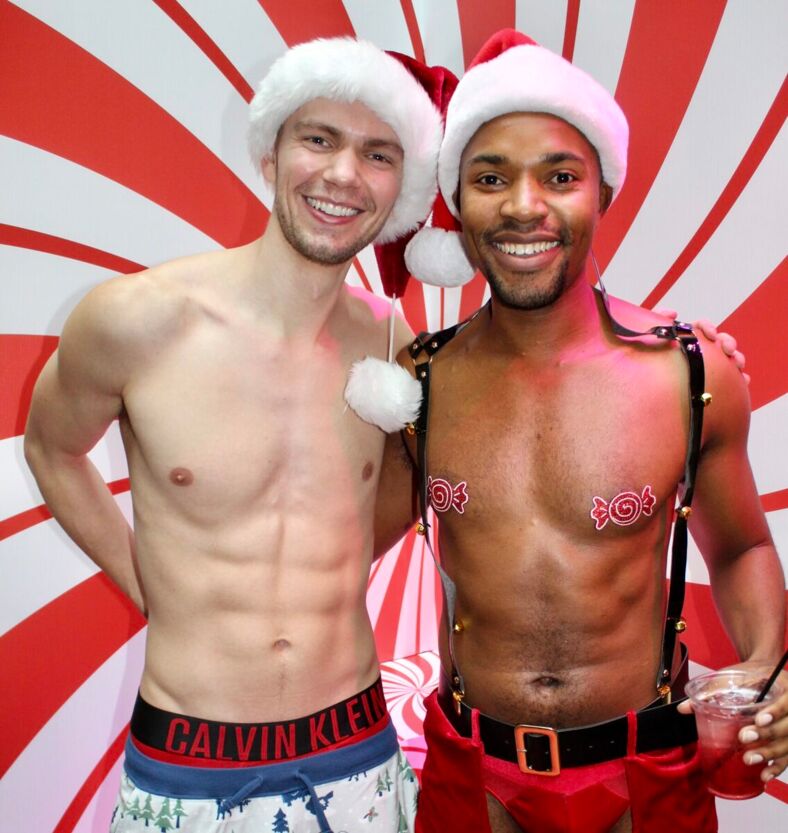 Calvin Kleins and candy canes.