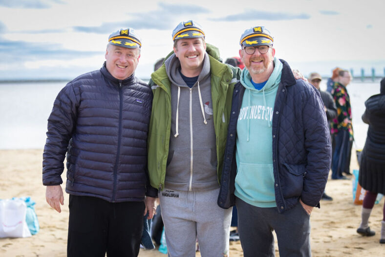 PHOTOS Boys in speedos braved Provincetown’s wintry waters at Polar Bear Plunge