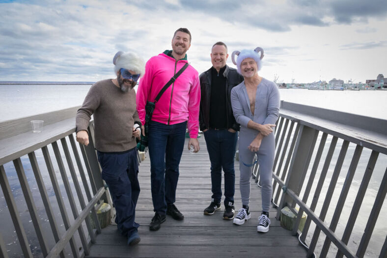 PHOTOS Boys in speedos braved Provincetown’s wintry waters at Polar Bear Plunge