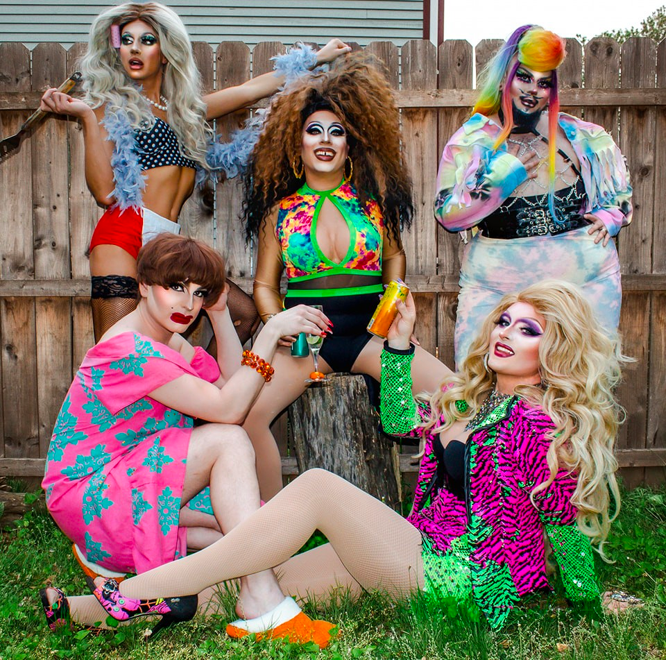 The Trailer Park Girls, New England's premiere drag troupe.