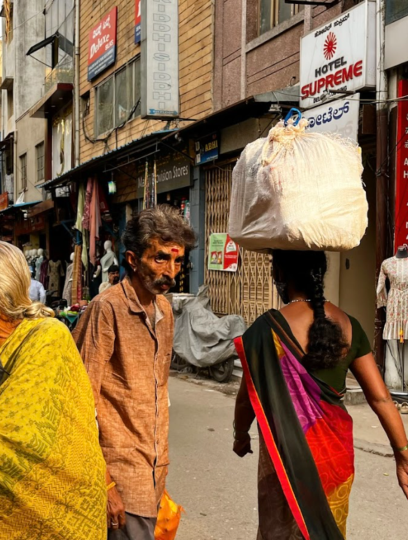 Street scene in India