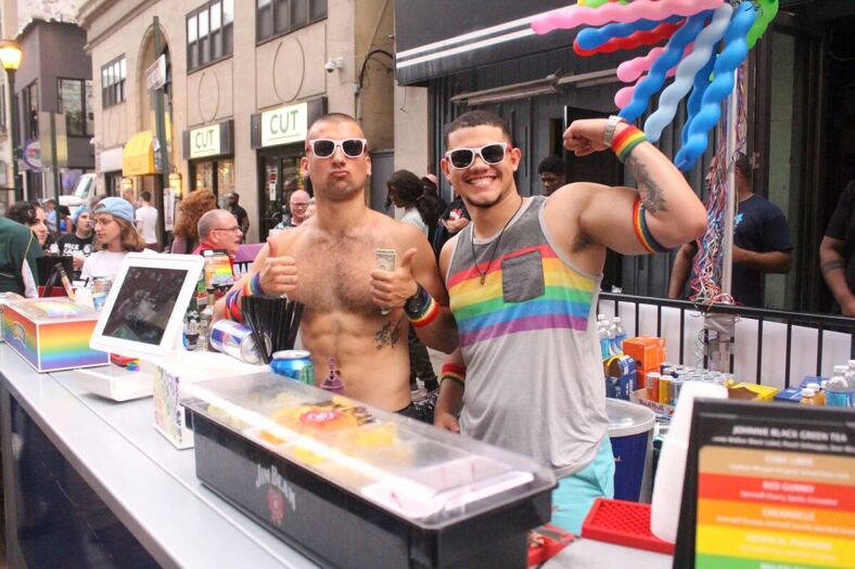 Two guys at Philly Pride