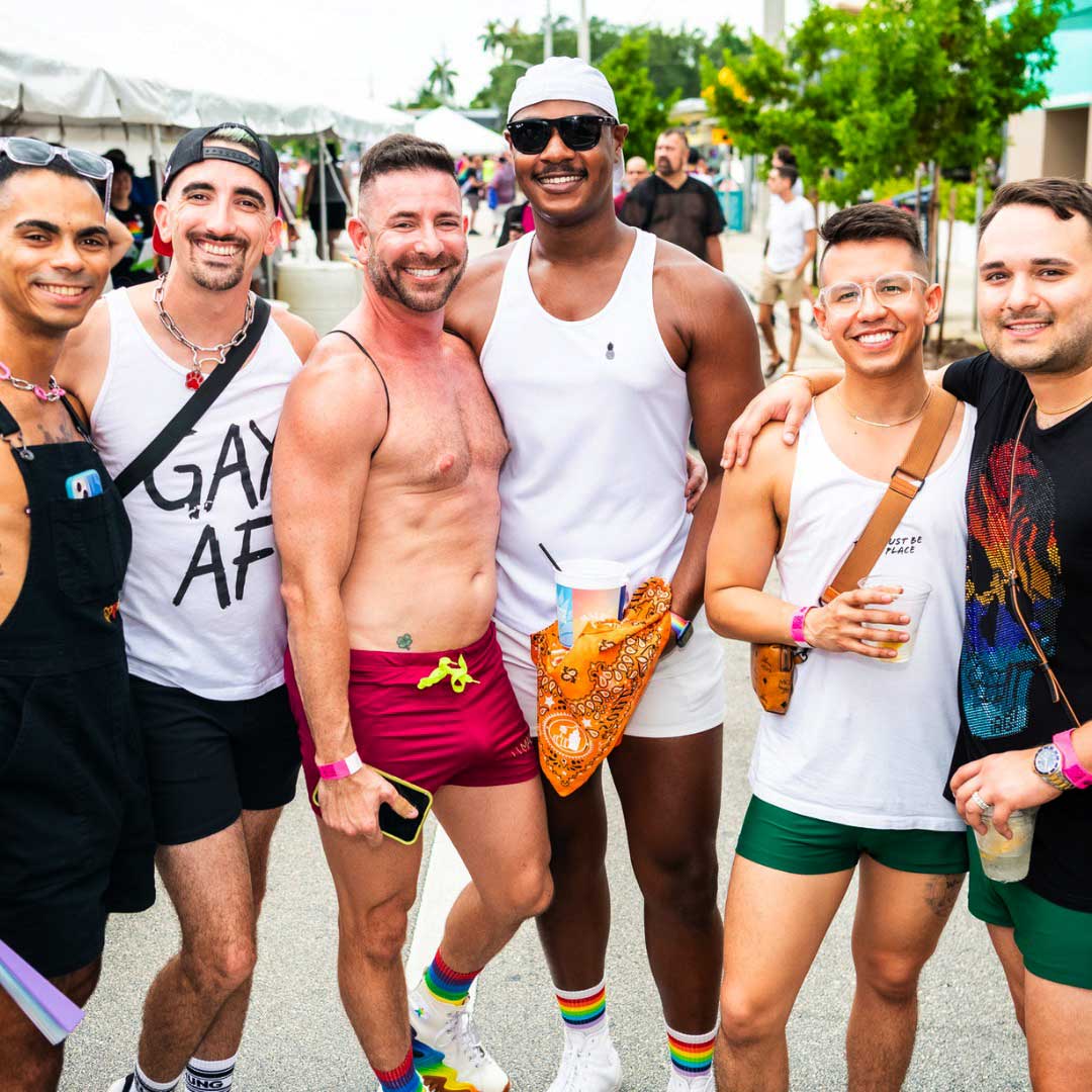 Attendees at Stonewall Pride in Fort Lauderdale