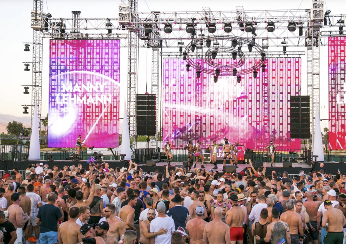 The Palm Springs Winter Party main stage