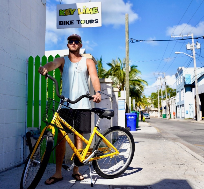 Biking is one of the best ways to explore Key West. Photo courtesy of Key Lime Book Tours.