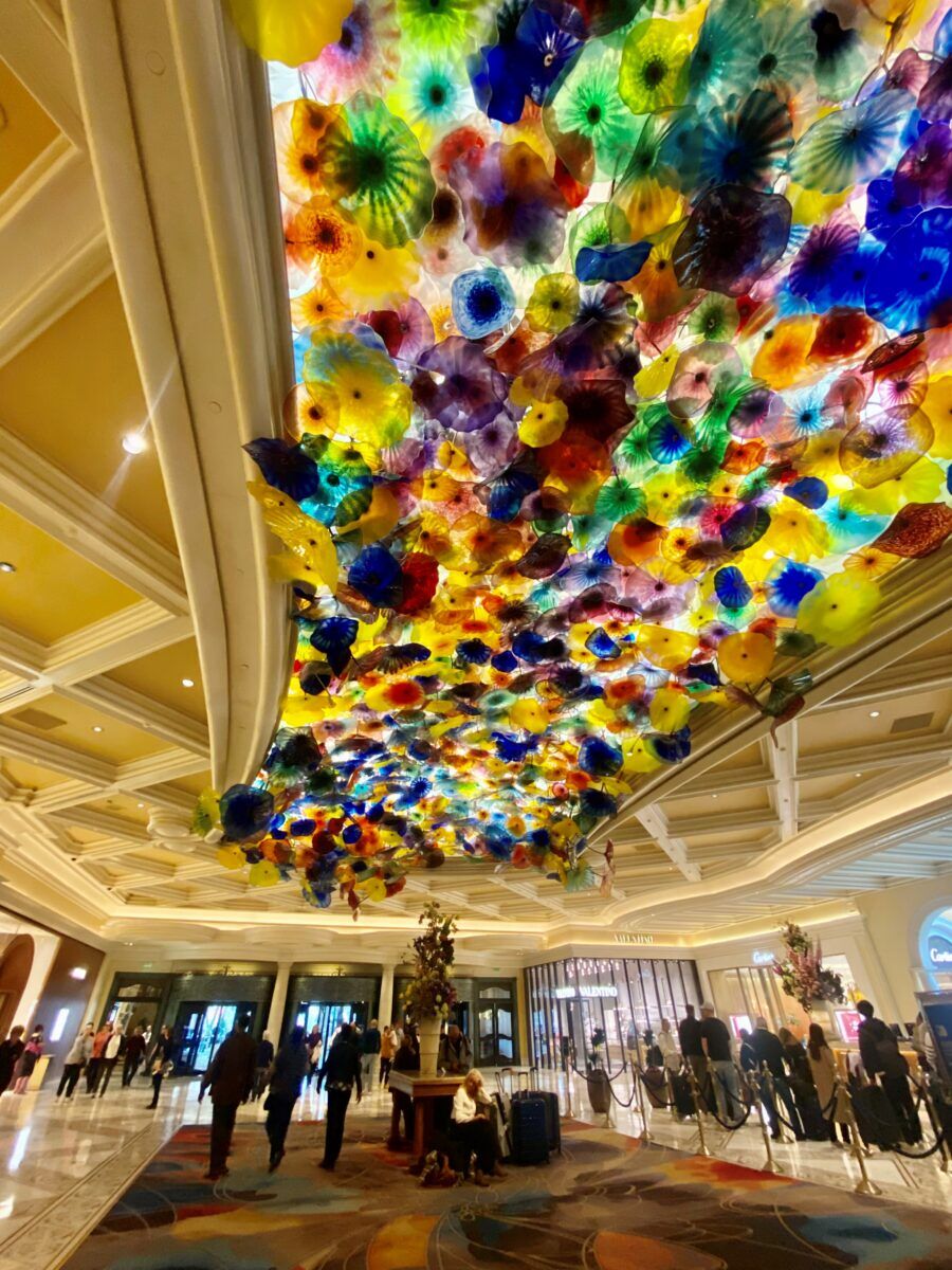 The Chihuly glass display in the lobby of the Bellagio Hotel and Casino in Las Vegas.