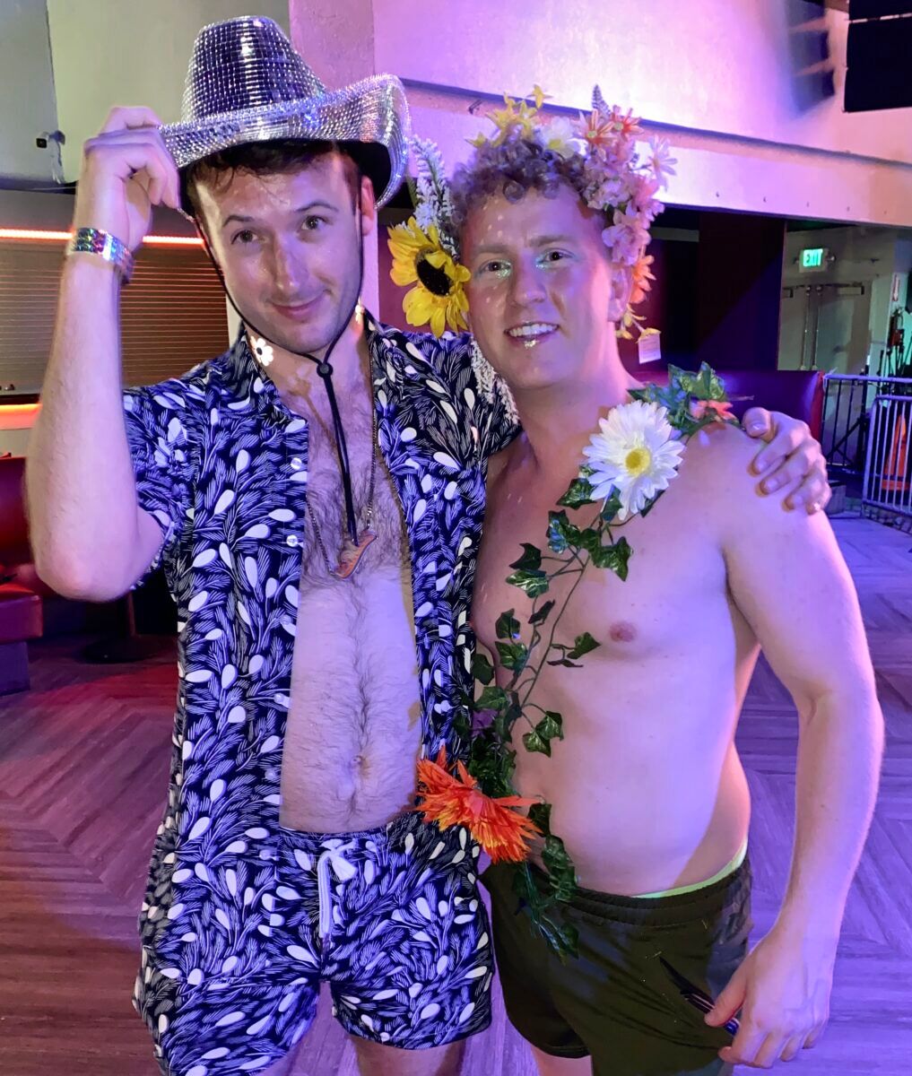 In addition to the holiday celebrations, Bloom was 
also an opportunity to debut some of the newest Glamily members (known in Burn-speak as 'Virgins'), such as Matt Helton and Nick Walker. Don't let the gayby faces fool you. These boys can bring it just as fiercely as their Veteran Glam-siblings. 