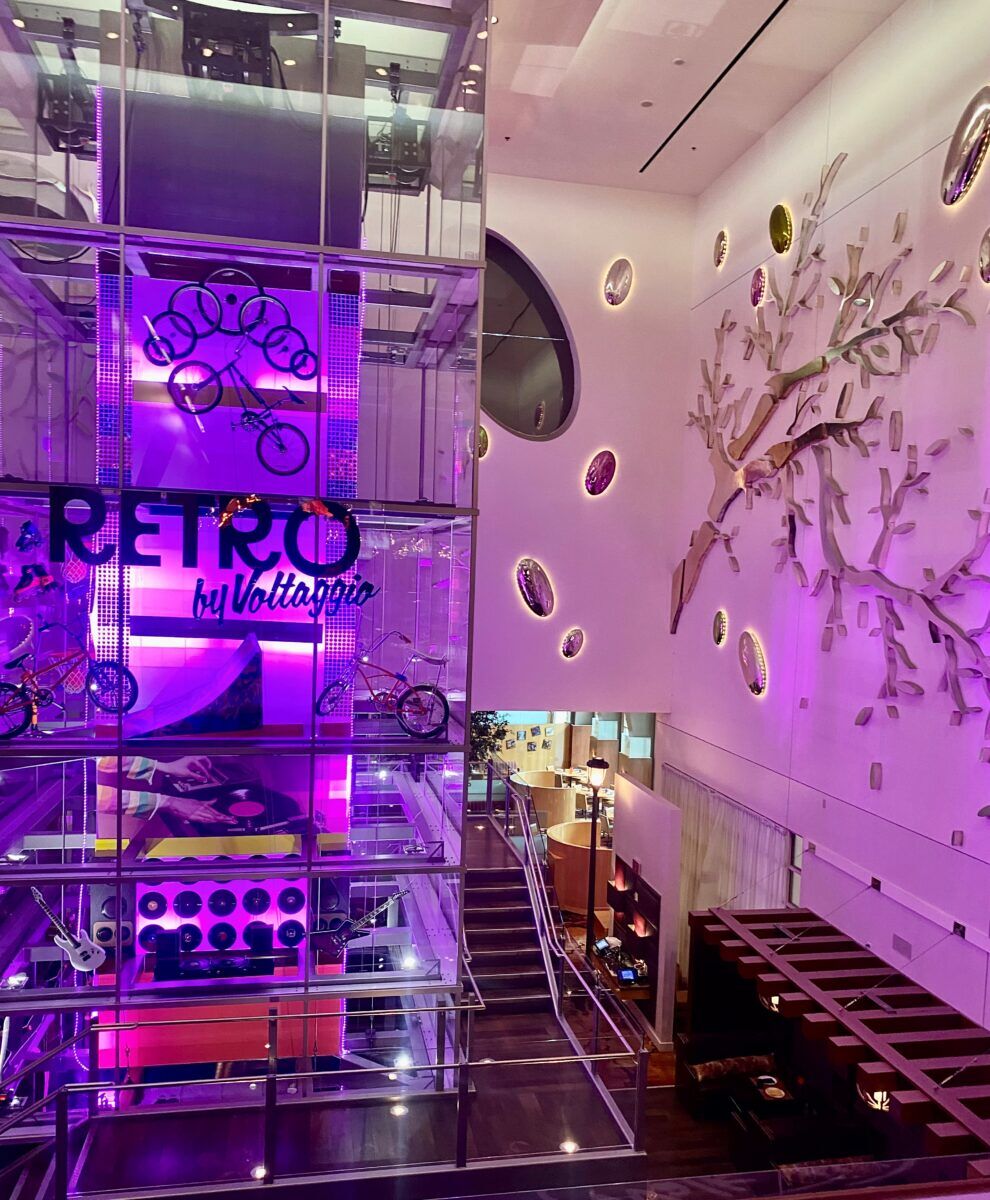 A view of the entrance to Retro by Voltaggio at the Mandalay Bay casino.