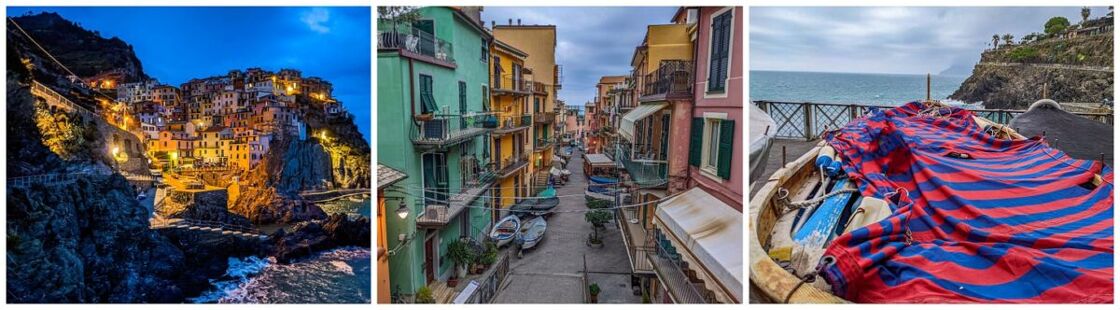 A view of the villages at the Cinque Terre