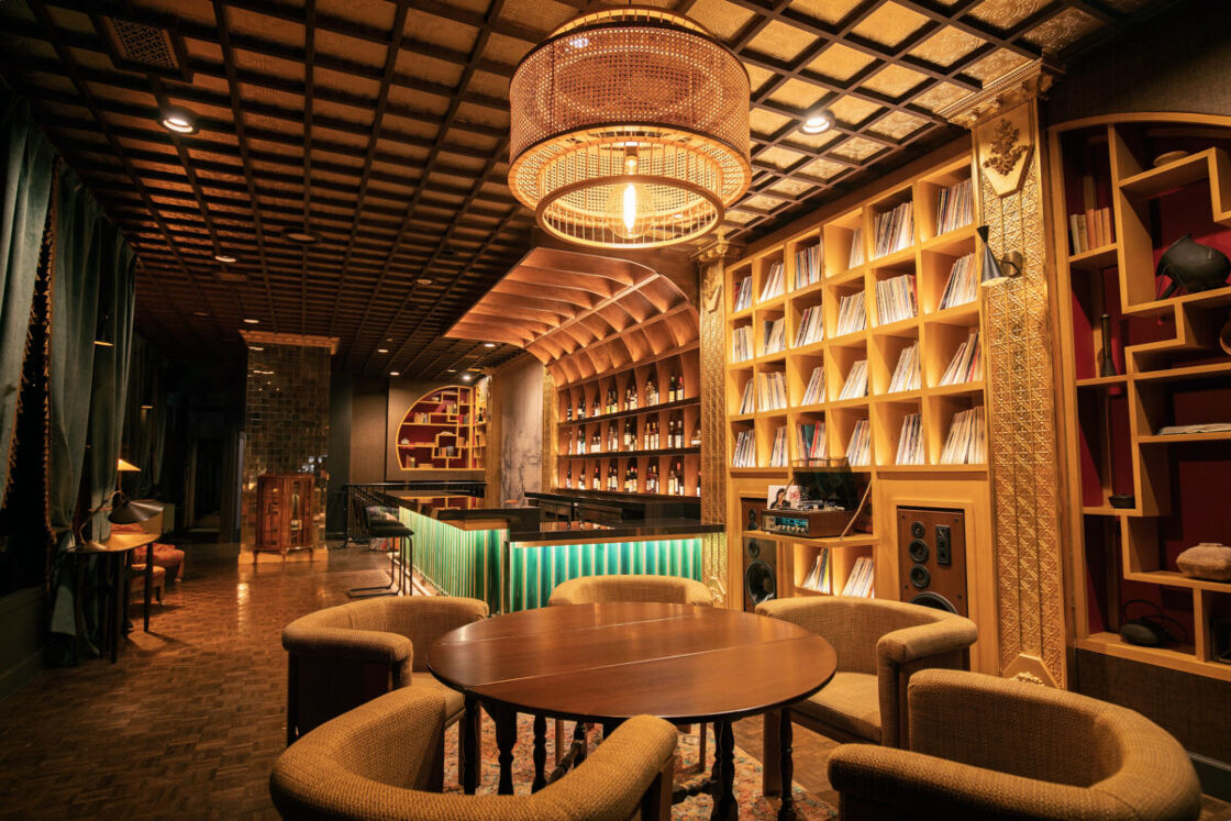 the sitting area at Bar Crenn, a lounge by Dominique Crenn