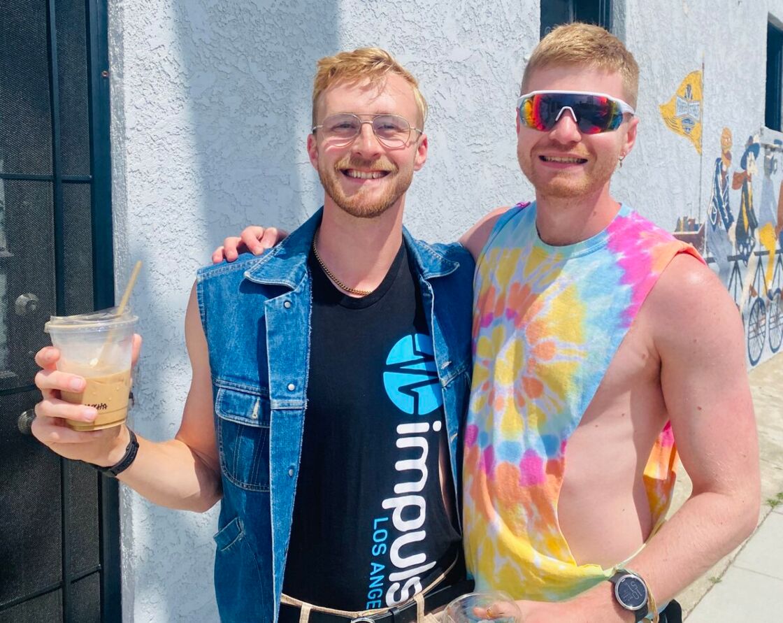 Lubrano's friend at Long Beach Pride