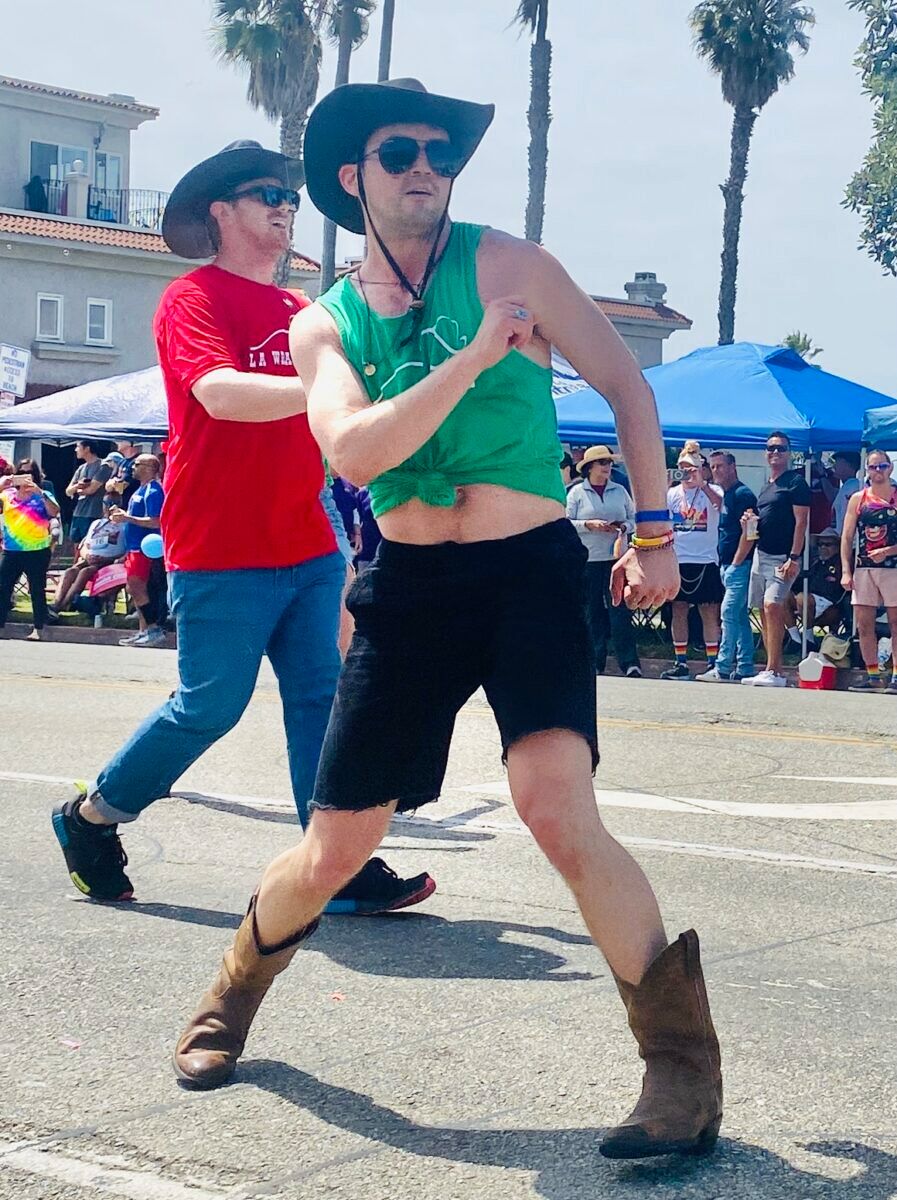 LIne dancer at Long Beach Pride parade
