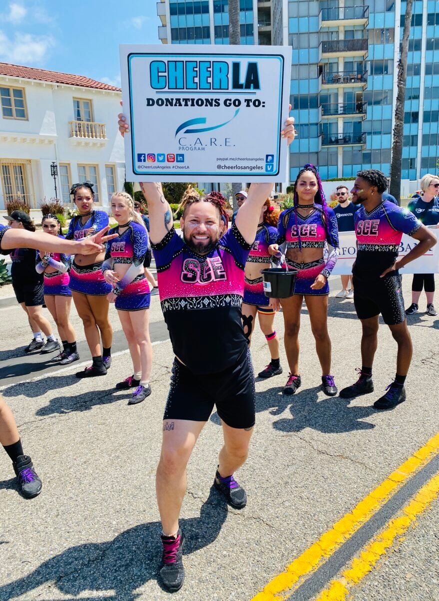 Cheerleaders at Long Beach Pride Parade