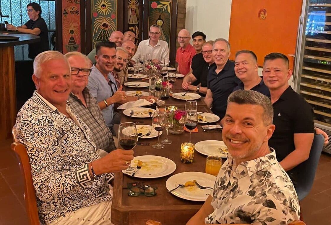Guests enjoy a private dinner at Oculto, Puerto Vallarta.