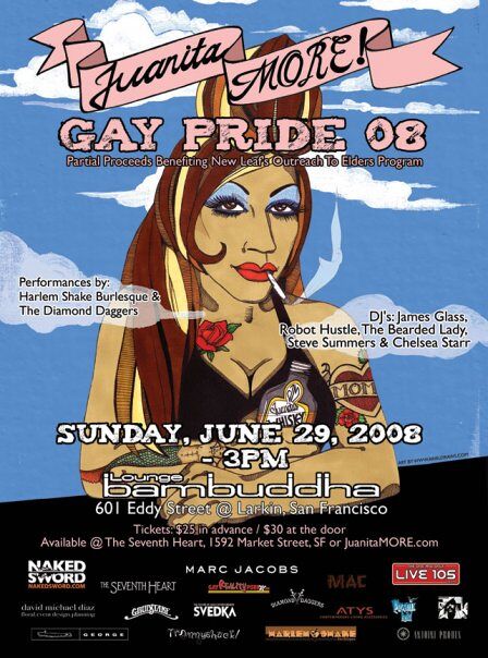 Juanita More Pride 2008 poster