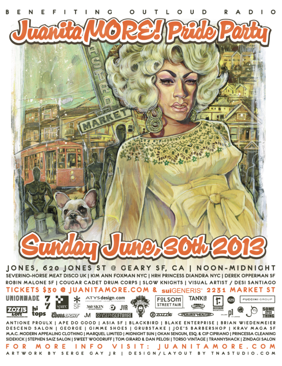 Juanita More Pride 2013 poster