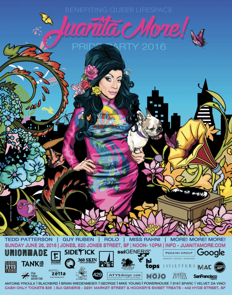 Juanita More Pride 2016 poster