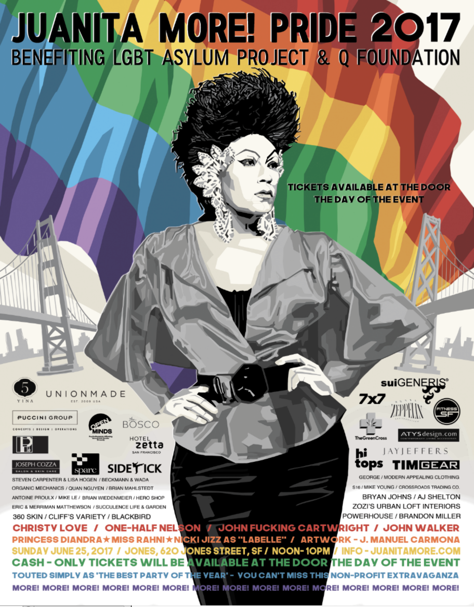 Juanita More Pride 2017 poster