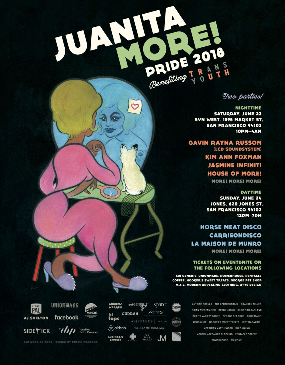 Juanita More Pride 2018 poster