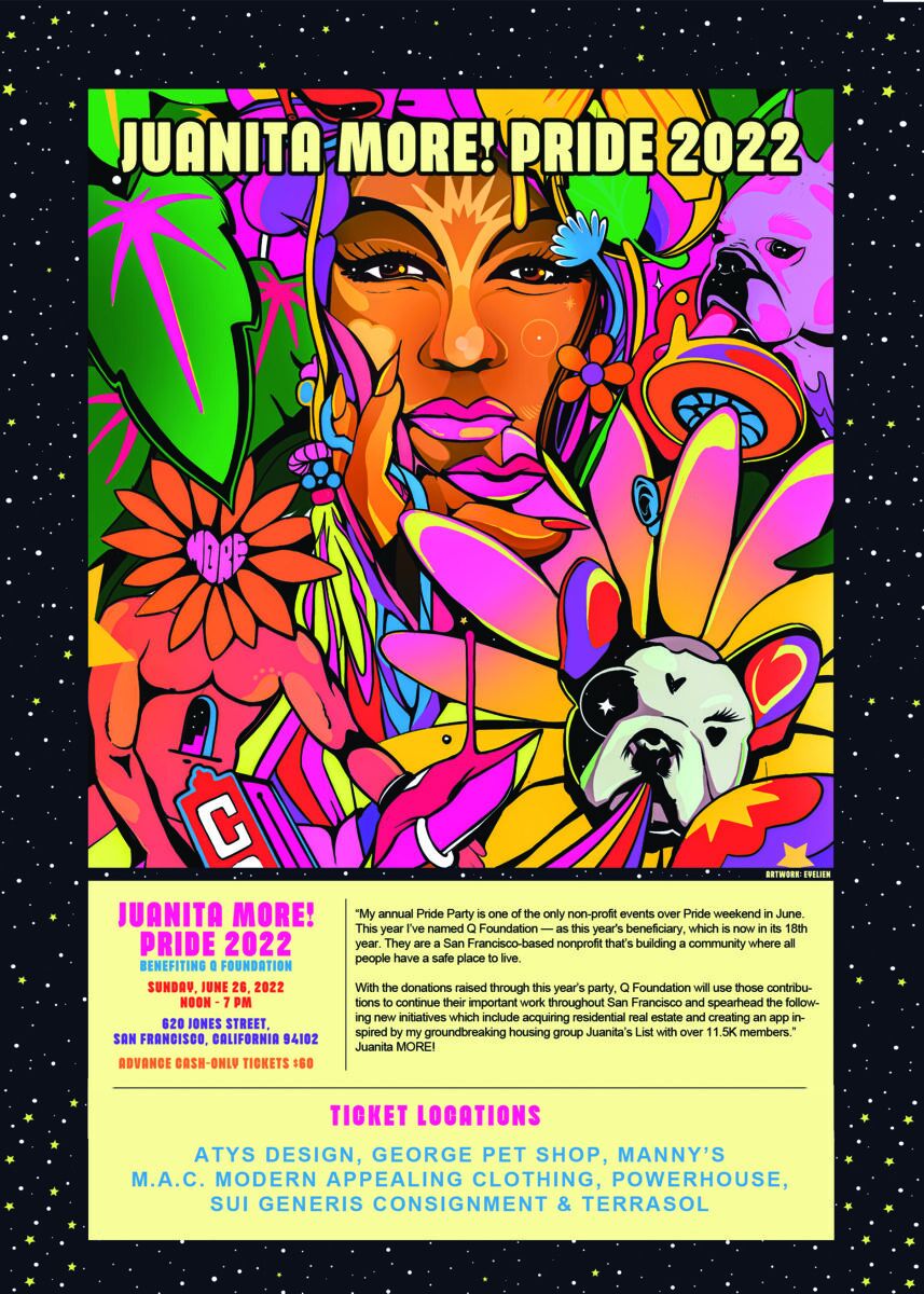 Juanita More Pride 2022 poster