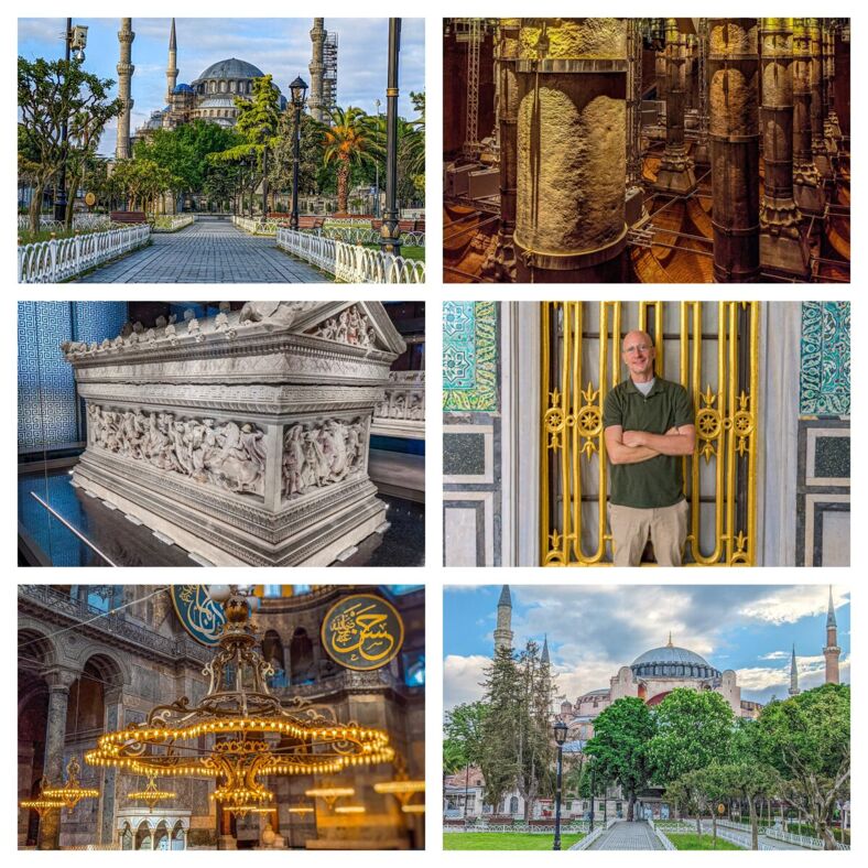 Some of Istanbul’s most famous attractions, including Hagia Sophia, Theodosius Cistern, the Archaeological Museums, and the Blue Mosque.