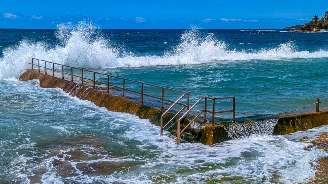 A rock pool in Australia