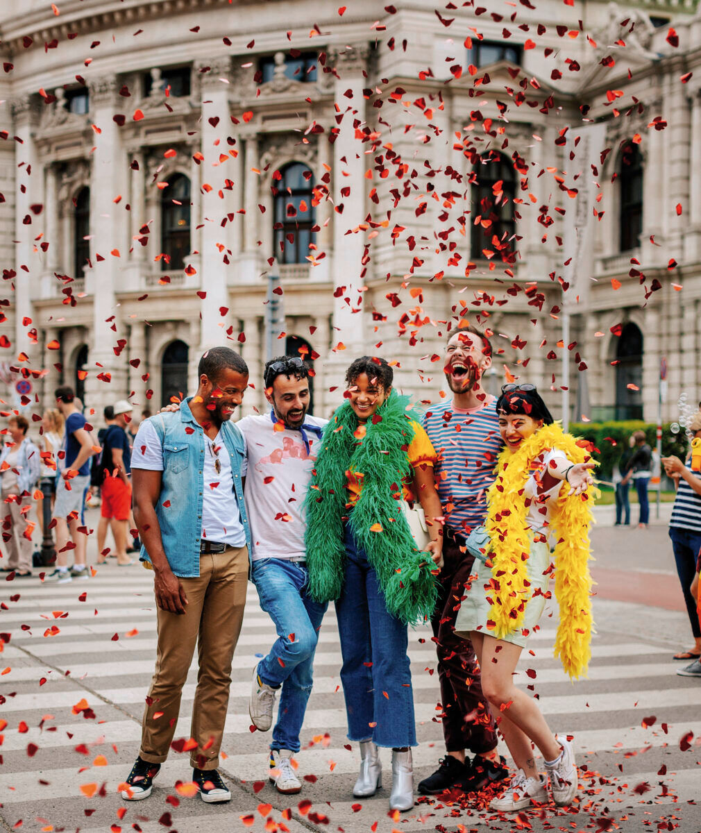 Friends gather for Vienna Pride