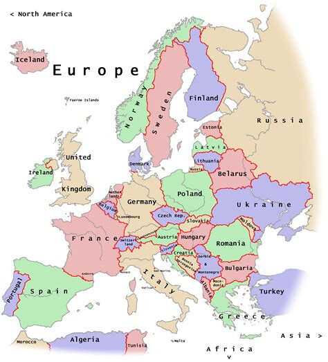 Map of Europe