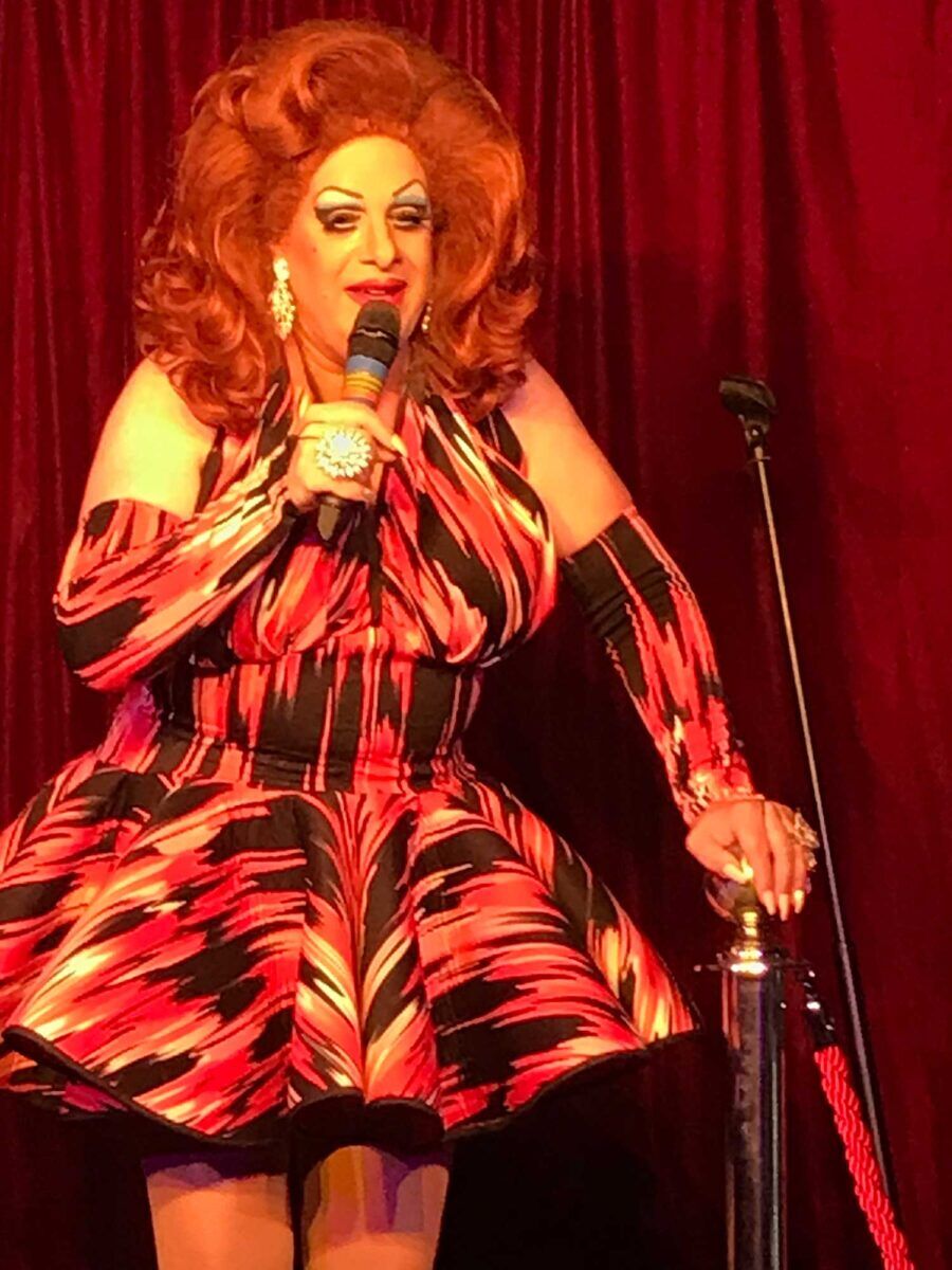 A drag queen performs at Royal Vauxhall Tavern